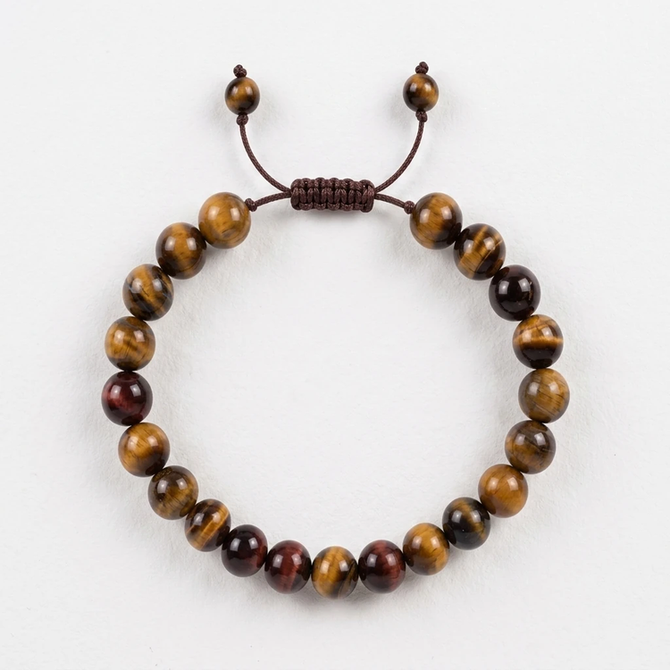 اقتدار در نگاه؛ دستبند سنگی چشم ببر (Tiger’s Eye) اصل