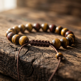 اقتدار در نگاه؛ دستبند سنگی چشم ببر (Tiger’s Eye) اصل