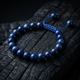 شکوهِ آسمانِ شب؛ دستبند سنگی لاجورد (Lapis Lazuli) اصل