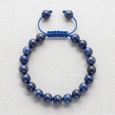 شکوهِ آسمانِ شب؛ دستبند سنگی لاجورد (Lapis Lazuli) اصل